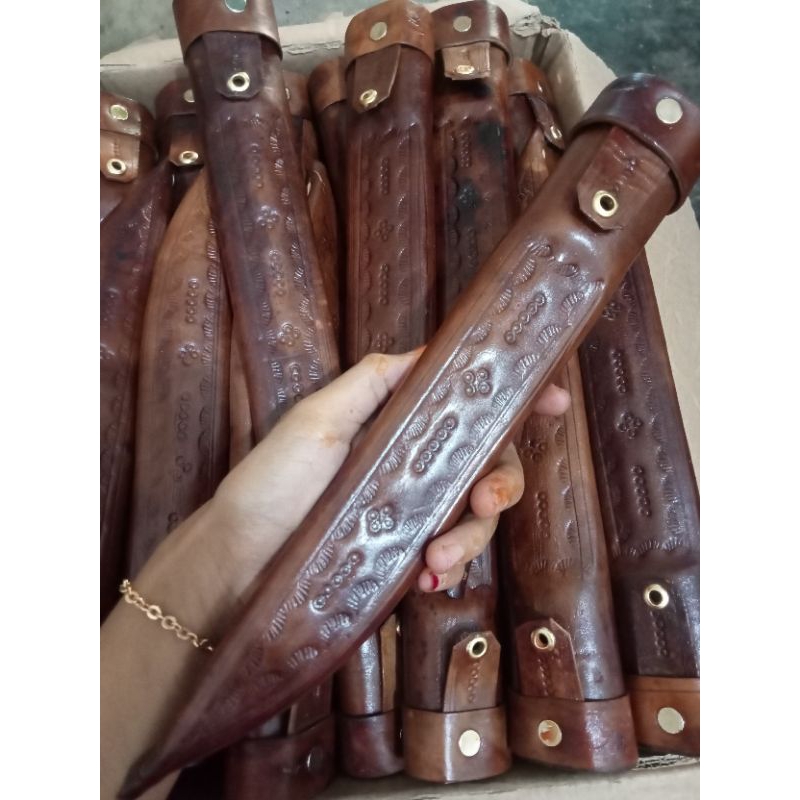 sarung pisau PB 20 cm asli dari kulit sapi