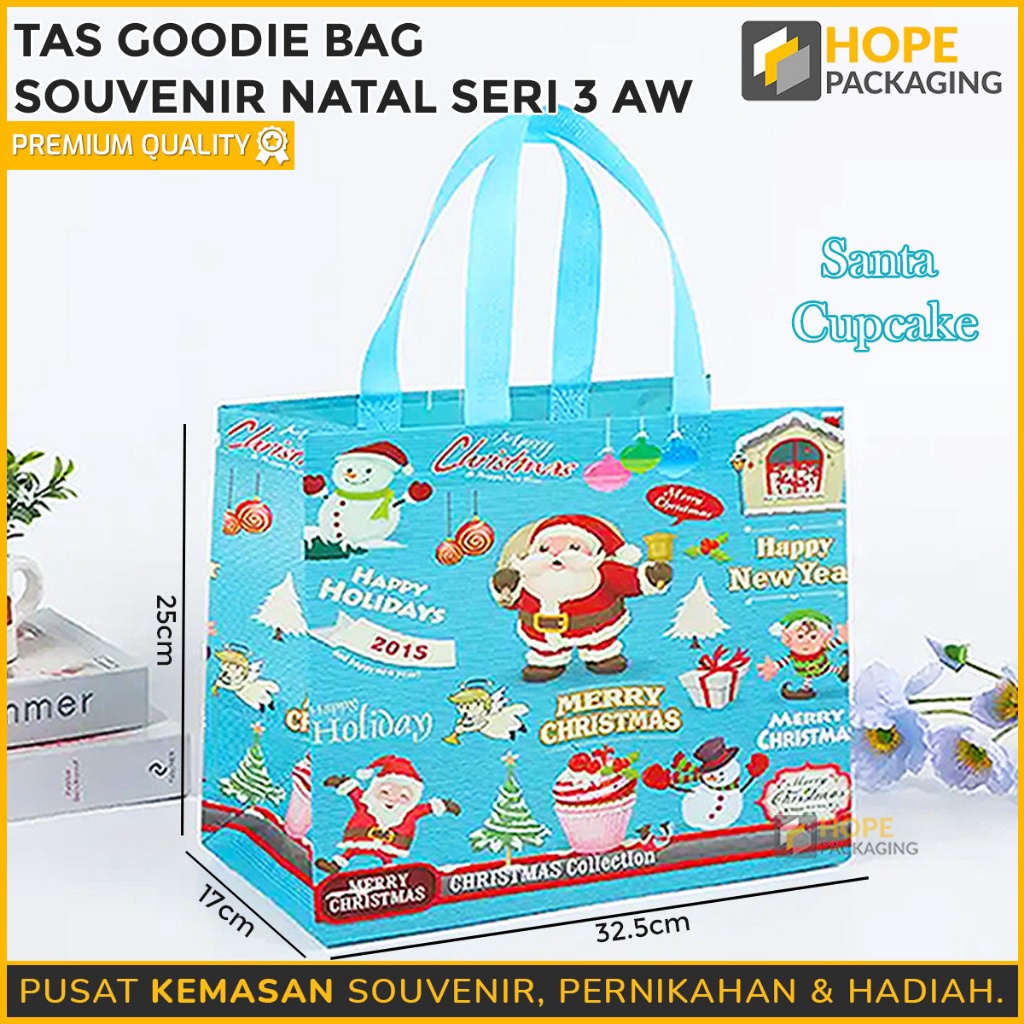 

HEMAT Goodie Bag Natal Tas Souvenir Natal Christmas Tas Kotak Hampers Goodie Bag Tas Natal Paper Bag Natal Tas Bingkisan Tas Goodie Bag Souvenir Natal