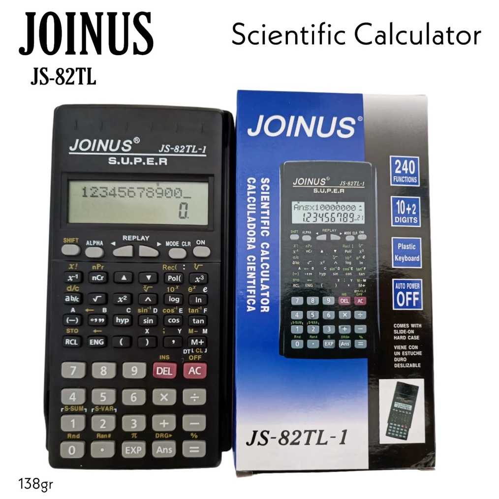

TERBARU KALKULATOR SCIENTIFIC JOINUS 82TL1