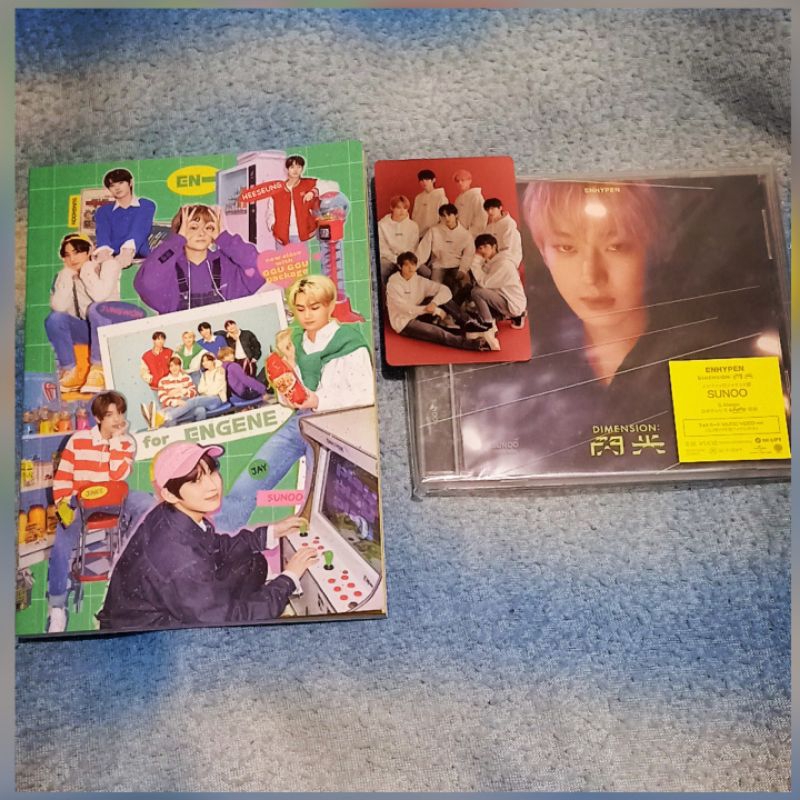 Photobook Ggu Ggu Package Enhypen 2021 & Soljack Sunoo Album Dimension Senkou PC Photocard uniform