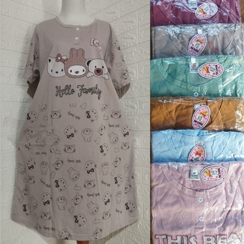 Daster Kaos Dhysia Jumbo LD 115