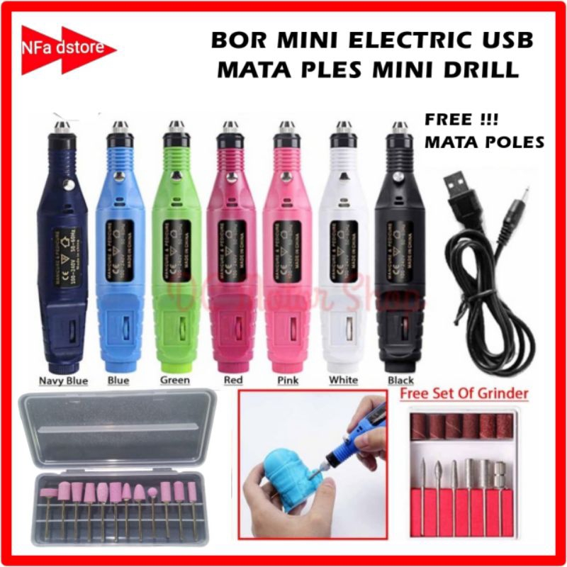 Bor Mini / Alat Ukir Grafir / Gerinda Listrik Mini / Pen Ukir USB