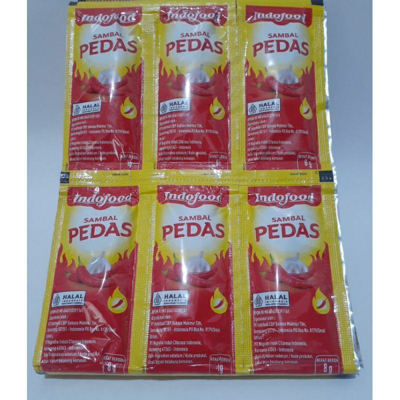 

saus cabe sambal extra pedas /10 sachet