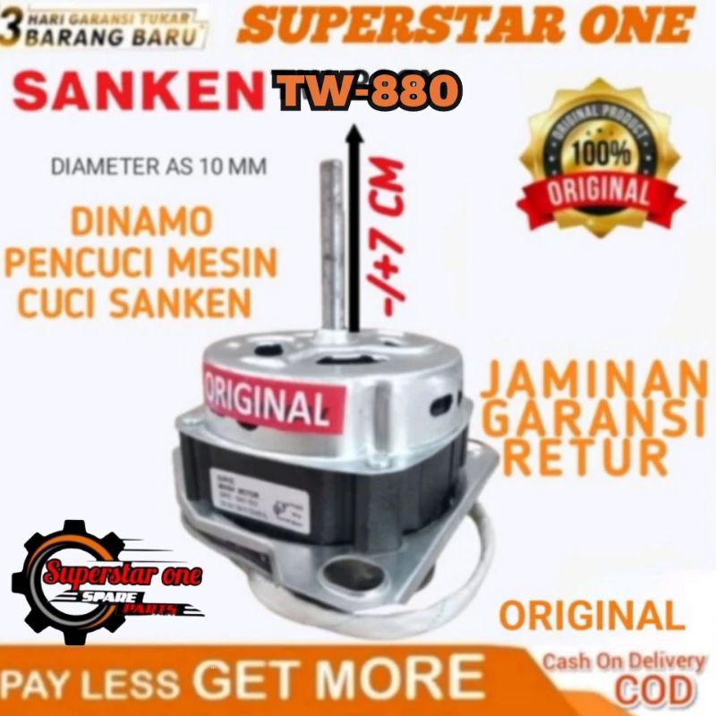 dinamo wash/pencuci mesin cuci sanken TW 880/TW 7800