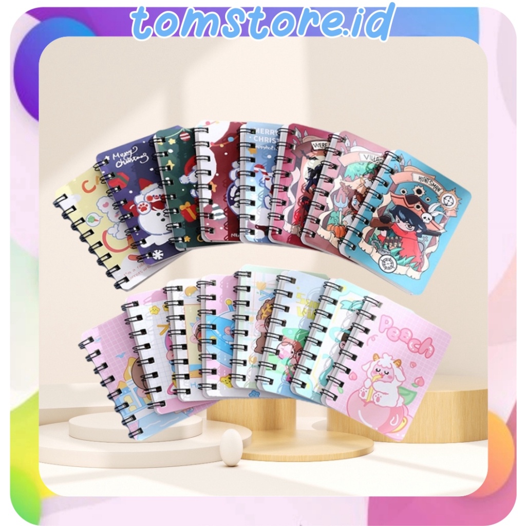 

TERBATAS TOMSTOREID NoteBook Ring Motif A7 Note Book Ring Isi 8 Lembar Buku Catatan Ring S11