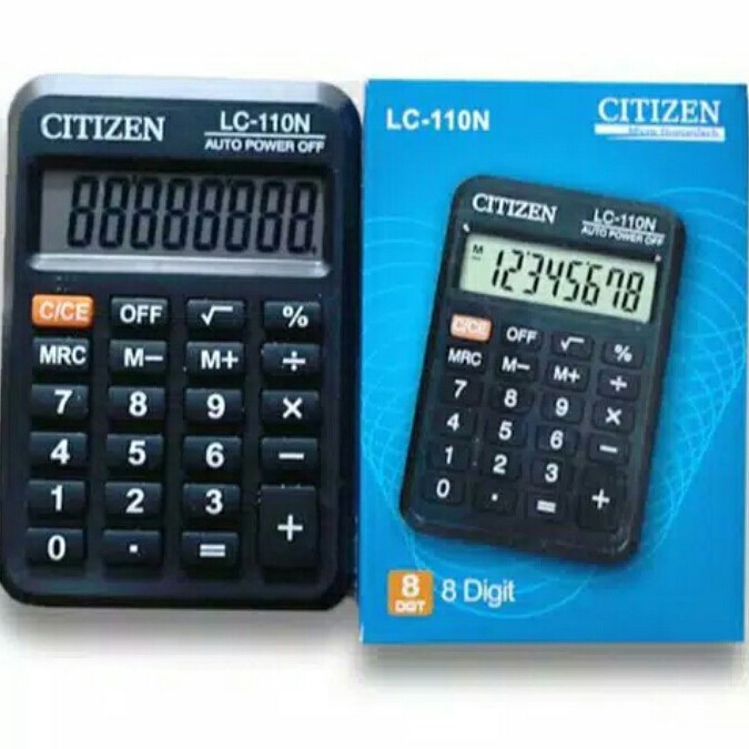 

SERU Kalkulator 8 Digit Saku CITIZEN LC11N Pocket Calculator LC11N