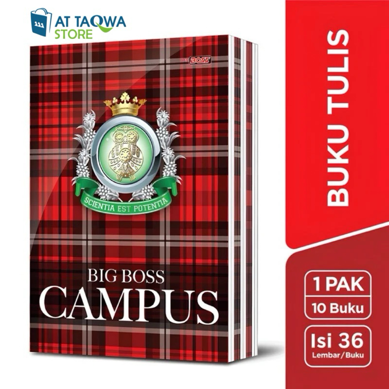

[10 BUKU] Buku Tulis Big Boss Campus 36 Lembar 1 PAK