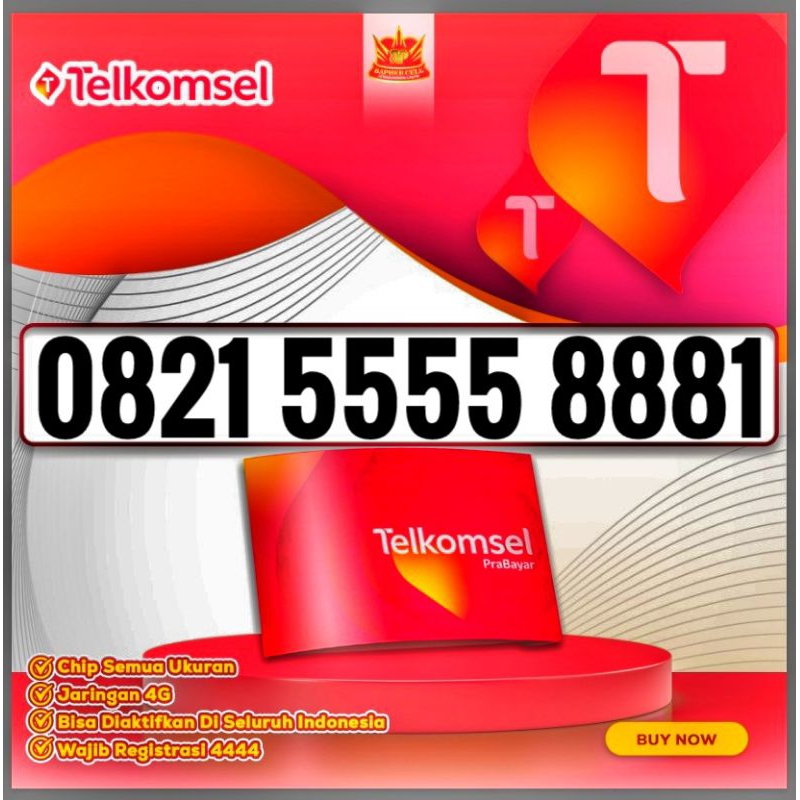 KARTU PERDANA NOMOR CANTIK TELKOMSEL SIMPATI 5555 888