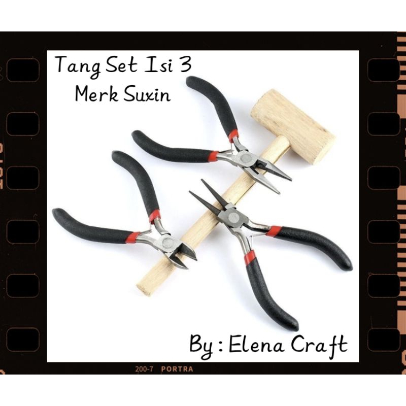Tang Set Isi 3 - Tang Potong - Tang Cucut - Tang Putar - Tang Set Craft