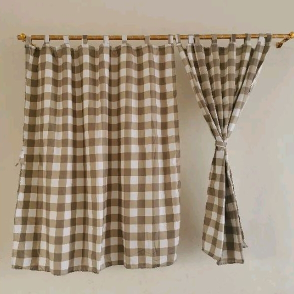 Tirai Gorden Jendela Pendek 120 x 120 - Gorden Jendela Kamar Ruang Tamu Kelas Sekolah - Horden