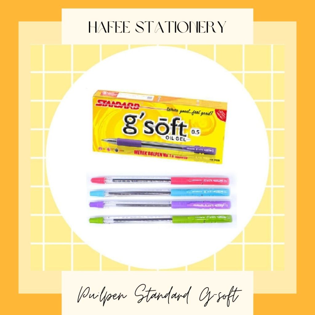 

Pulpen Standard Pena Standard Pen - G'Soft 0.5 (dapat kirim instant bandung)