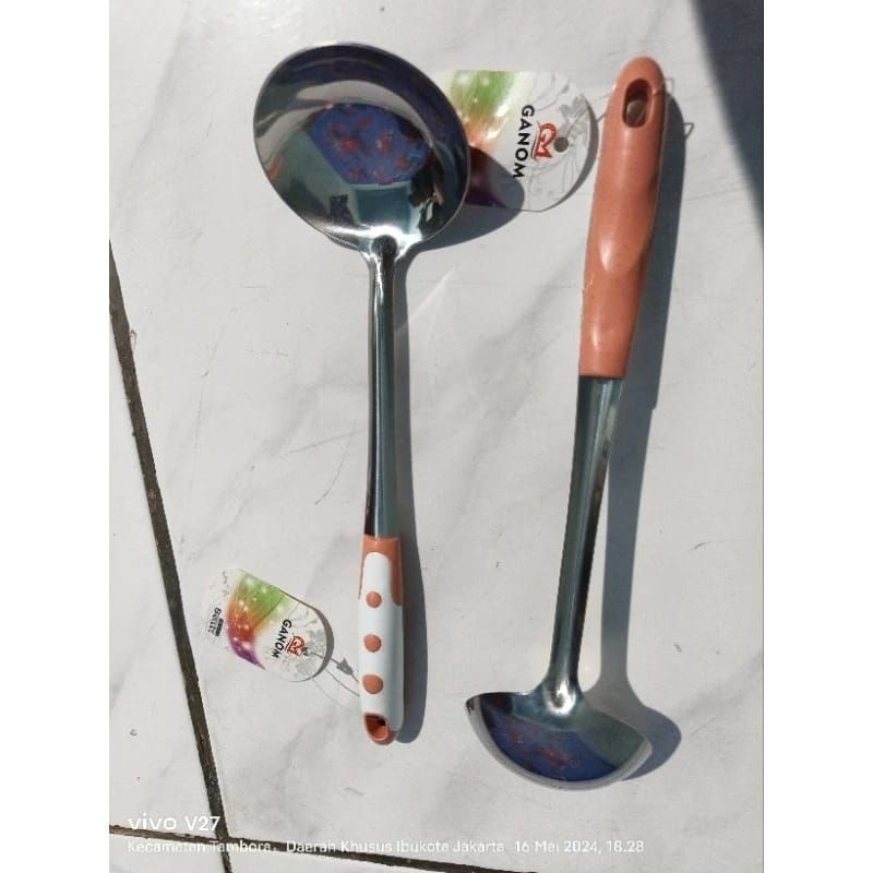 Irus Sayur / Sendok Sayur Ganom Polkadot