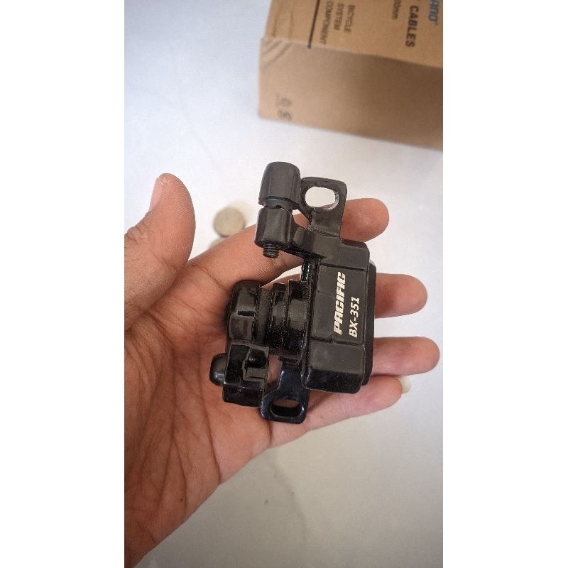 1 set caliper rem cakram sepeda pacific bx351 shortpull, cocok untuk dipasangkan dengan brifter kare