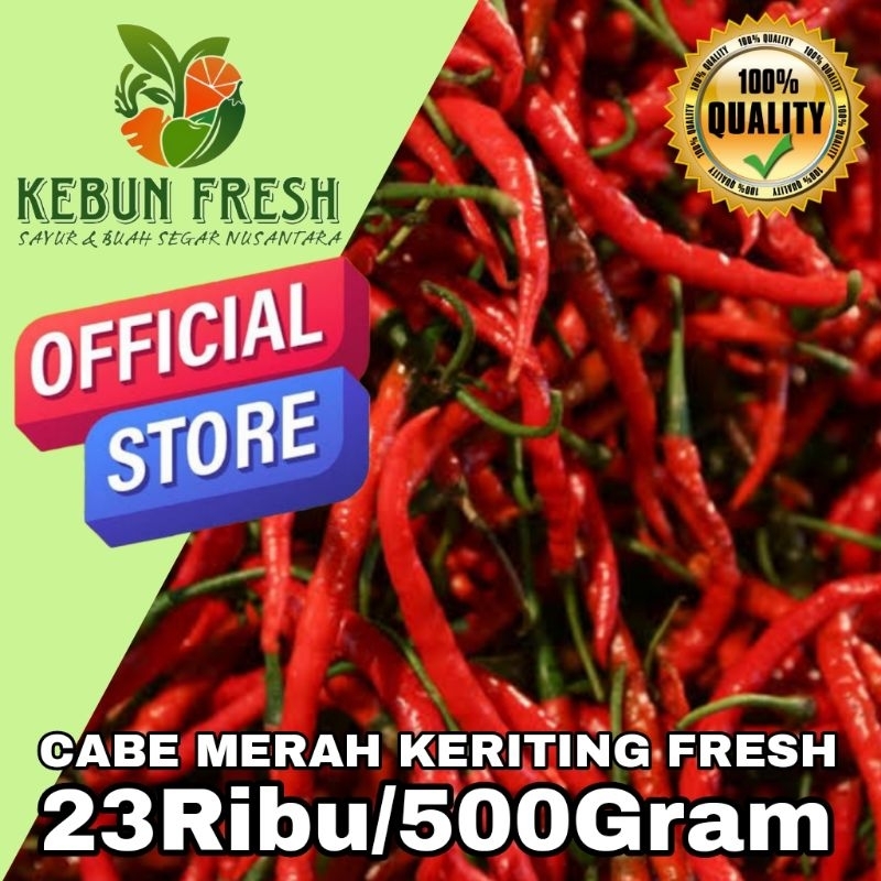 

Cabe Merah Keriting Fresh Kebun 500gr