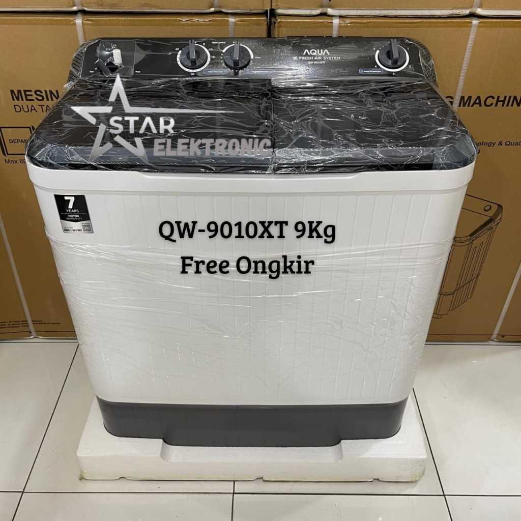 Mesin Cuci AQUA 2 Tabung QW-9030HT 9Kg Hijab Series