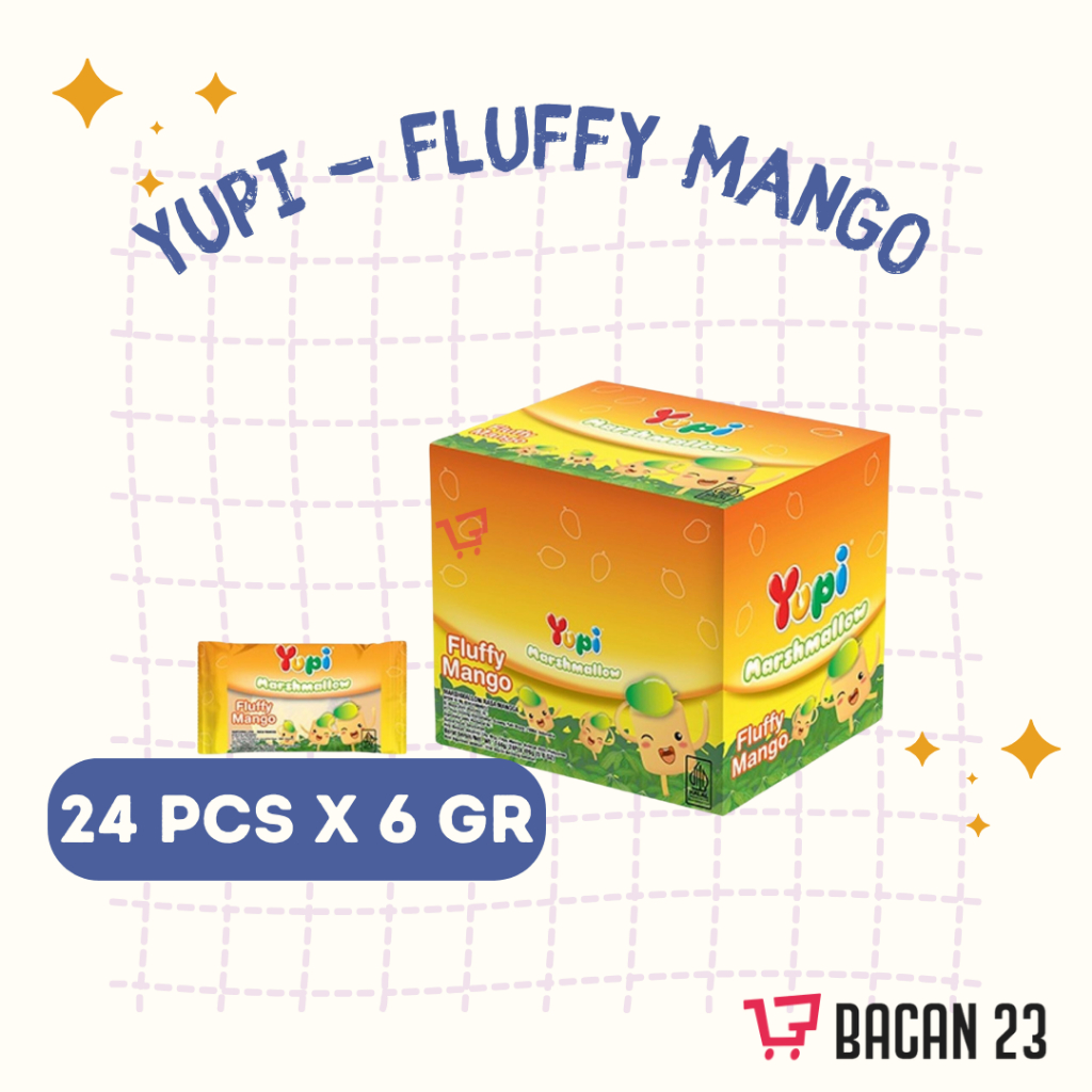 

Yupi Marshmallow (24 pcs x 6 gr) Yupi Fluffy Manggo