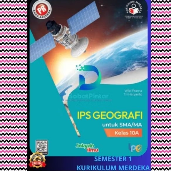 Buku lks pr interaktif Geografi SMA Kelas X, 10 semester 1 Kurikulum Merdeka Tahun 2024 Intan Pariwa