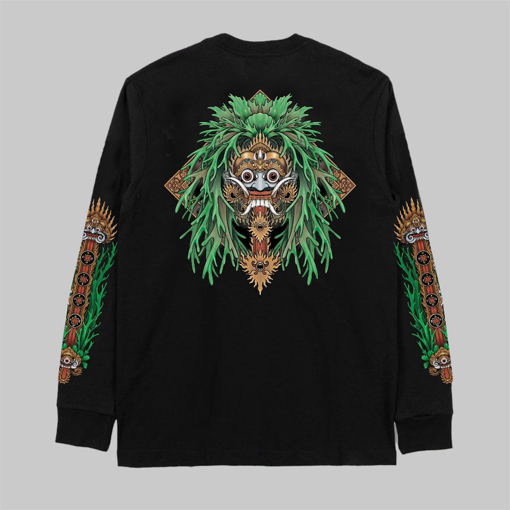 SIMBAR RANGDA  | TANGAN PANJANG | BALIARTWEAR | BAJU KATA KATA BALI | OLEH OLEH BALI | Baju Kaos Pre