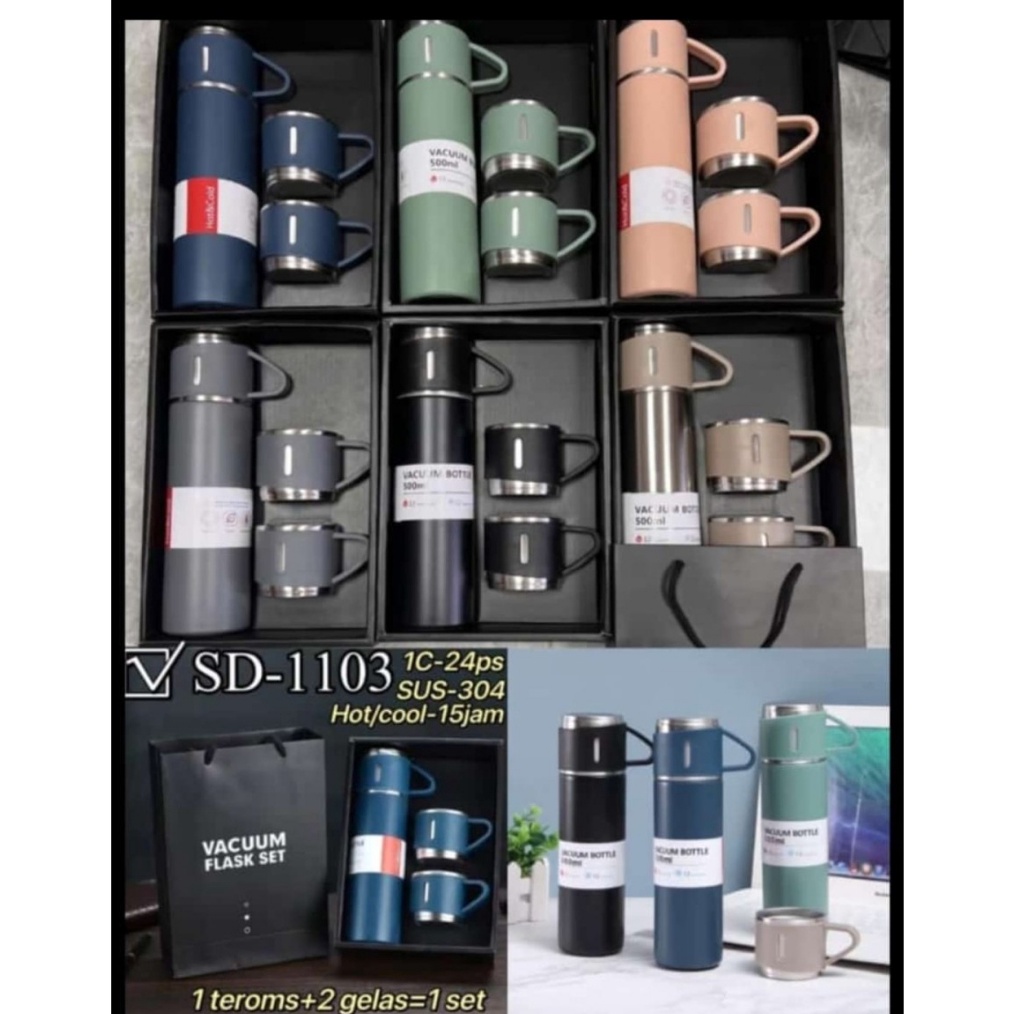 TERBARU termos sultan set botol minum termos vacuum vakum bottle 5ml