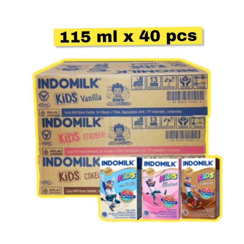 

INDOMILK UHT 115ml ISI 40 PCS 3 VARIAN RASA