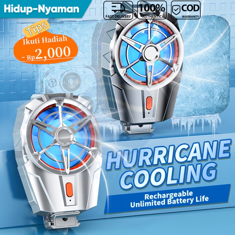 Pendingin HP Untuk Game Fancooler HP Kipas Gaming Radiator Mobile Phone Game Cooler Radiator Wireles