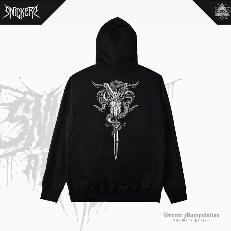 SNICKERS APPAREL / HOODIE PULLOVER / SWEATSHIRT "Hd.goatswordblack"