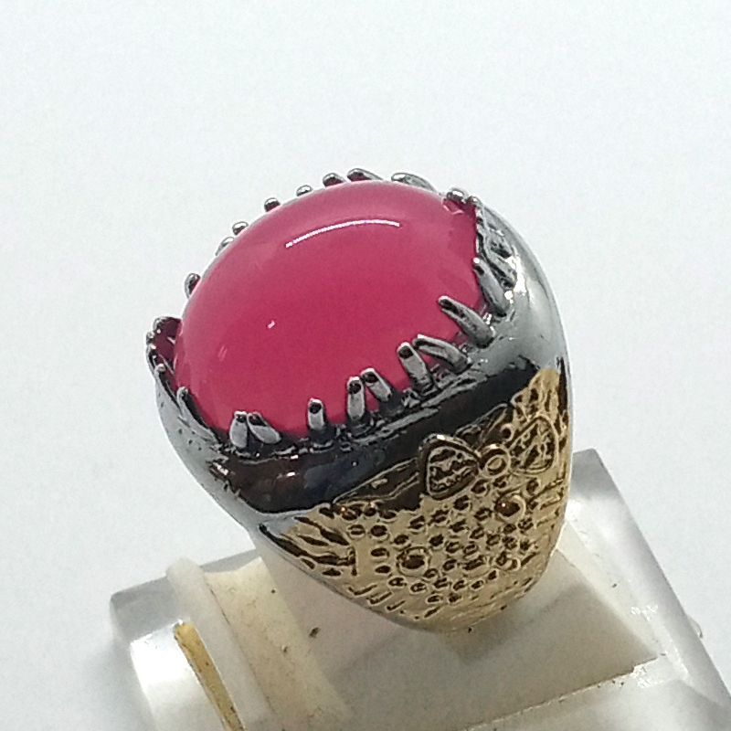 CINCIN PERIA ATAU WANITA BATU GIOK WARNA PINK