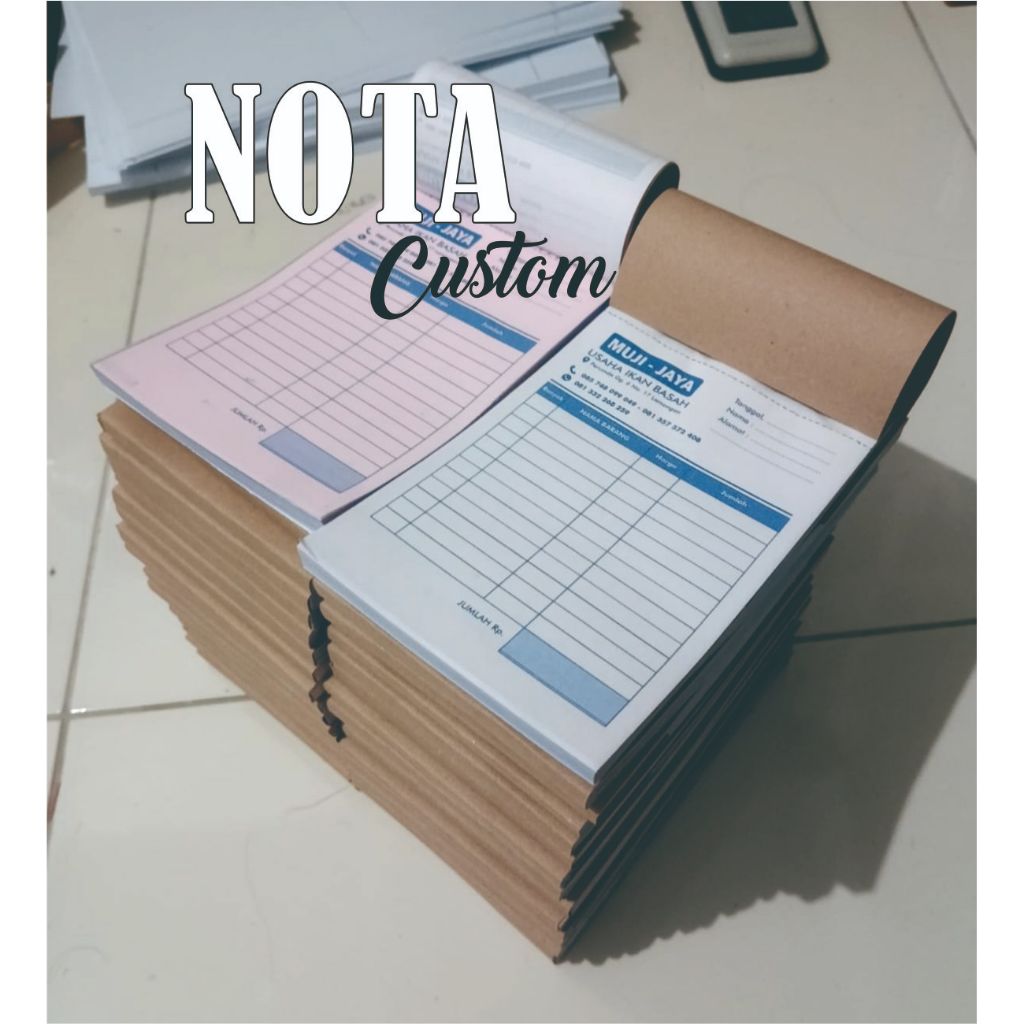 

NOTA OLSHOP NCR FORMAL CUSTOM 2 PLY RANGKAP 2 UKURAN 10x16 cm dan 20x16 cm