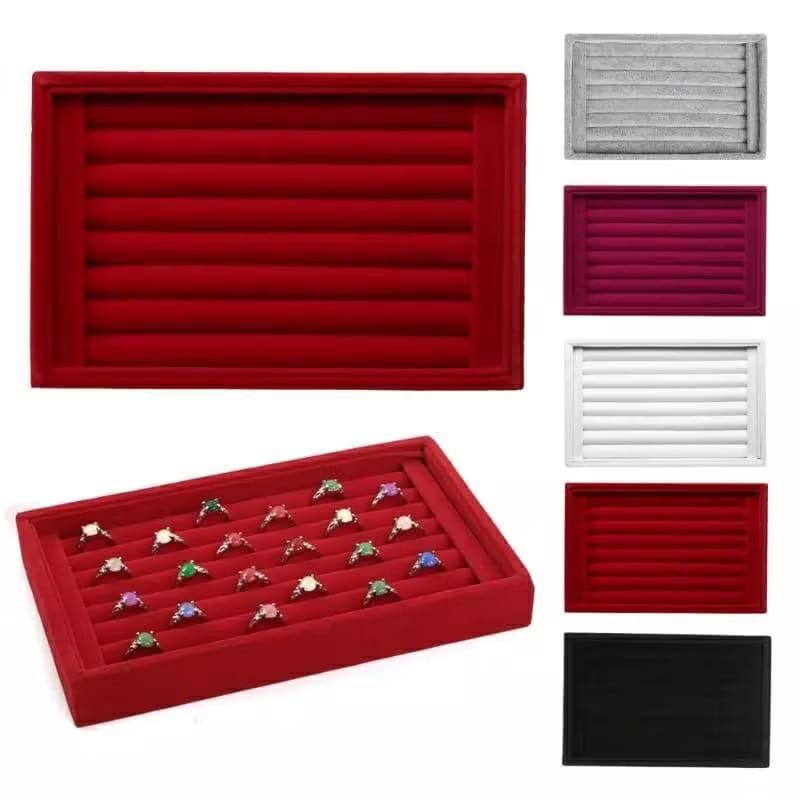 Display Cincin BAHAN BLUDRU Pajangan Cincin Kotak Cincin Display Perhiasan Pajangan Perhiasan Kotak 