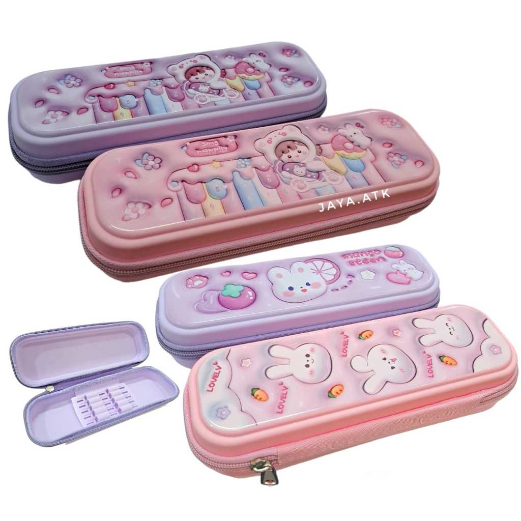 

KOTAK PENSIL SLETING HARD CASE COVER KAKU KERAS MOTIF LUCU SOUVENIR TEMPAT PENSIL ANAK
