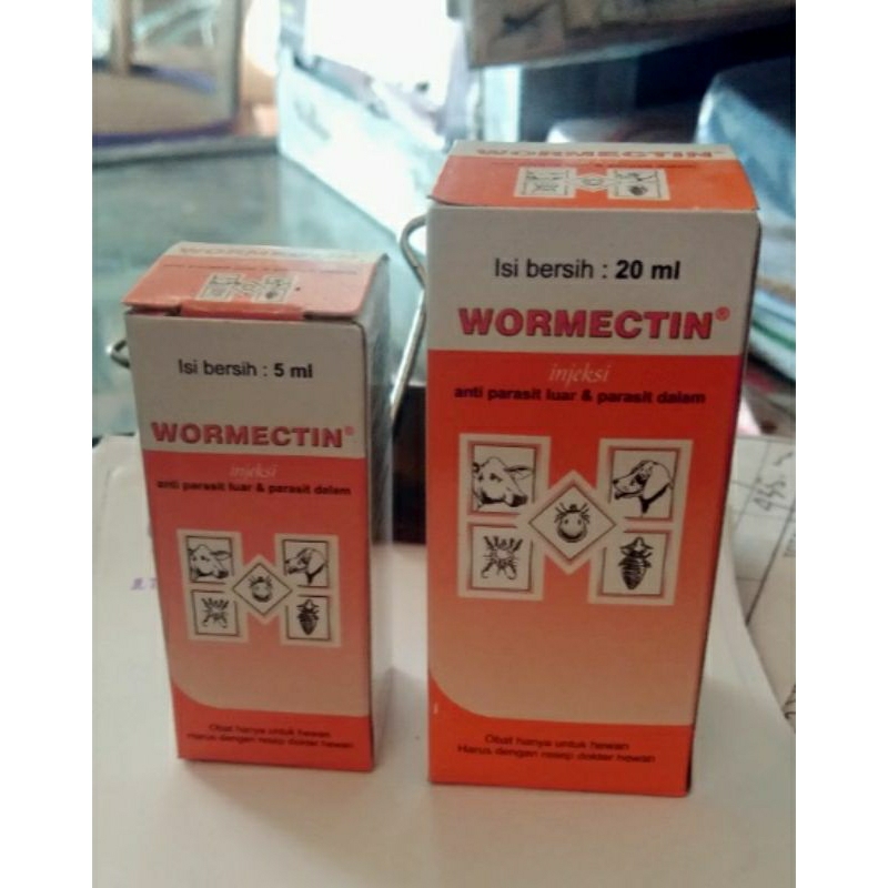 Obat gatal gatal Kambing,kelinci,sapi,anjing wormectin kemasan 5ml