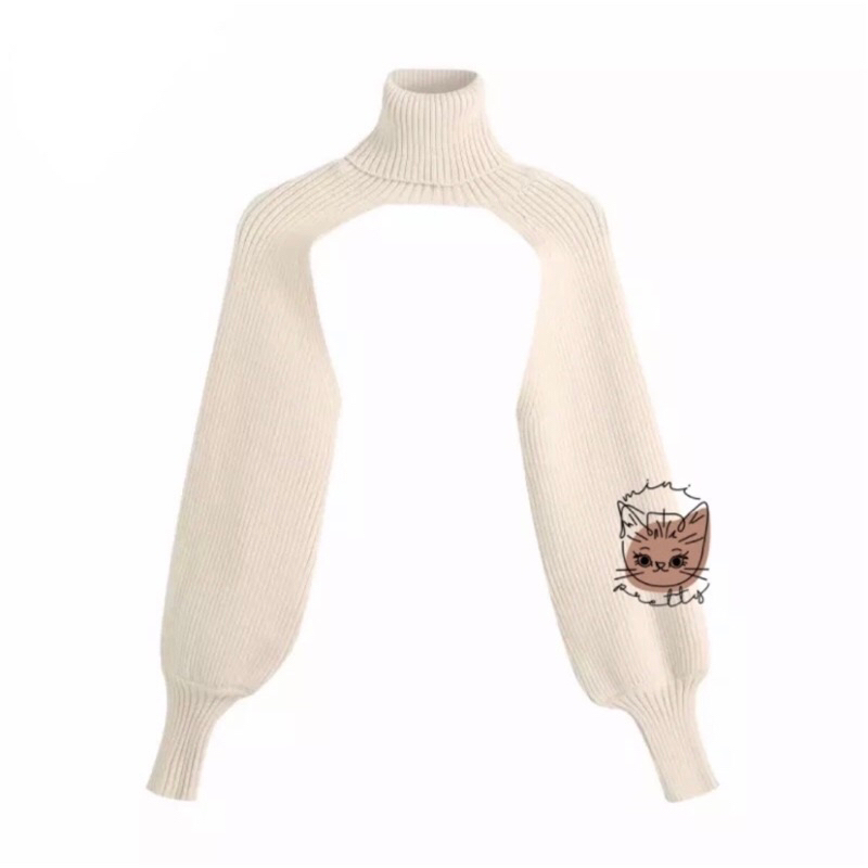 Sweater crop knit (turtleneck)