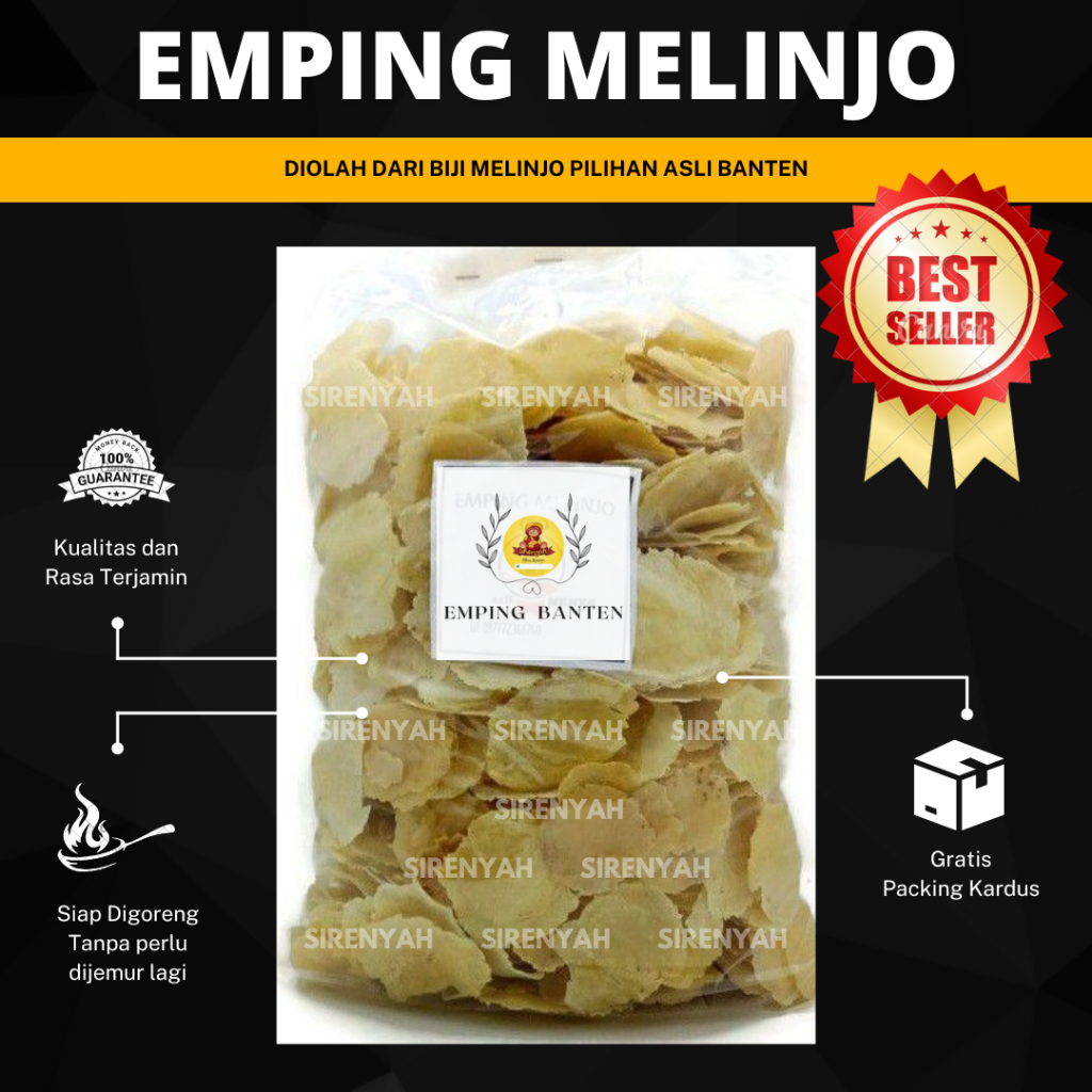 

EMPING MELINJO MENTAH SUPER TIPIS ORIGINAL SIAP GORENG 1KG