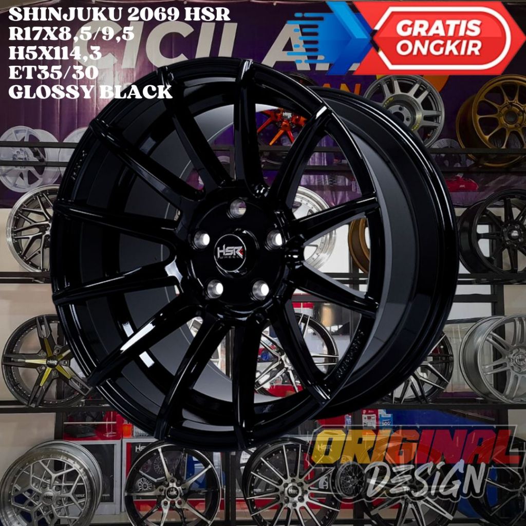 Velg Mobil Ring 17 HSR SHINJUKU R17 UNTUK RUSH , TERIOS , INNOVA , CRV