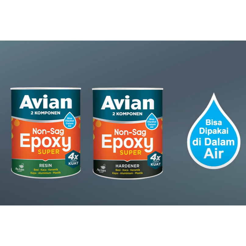 LEM EPOXY DEMPUL NON SAG PEREKAT KAYU EPOXY RESIN+HARDENER DEMPUL PERAHU 3.2KG/SET 2 KOMPONEN