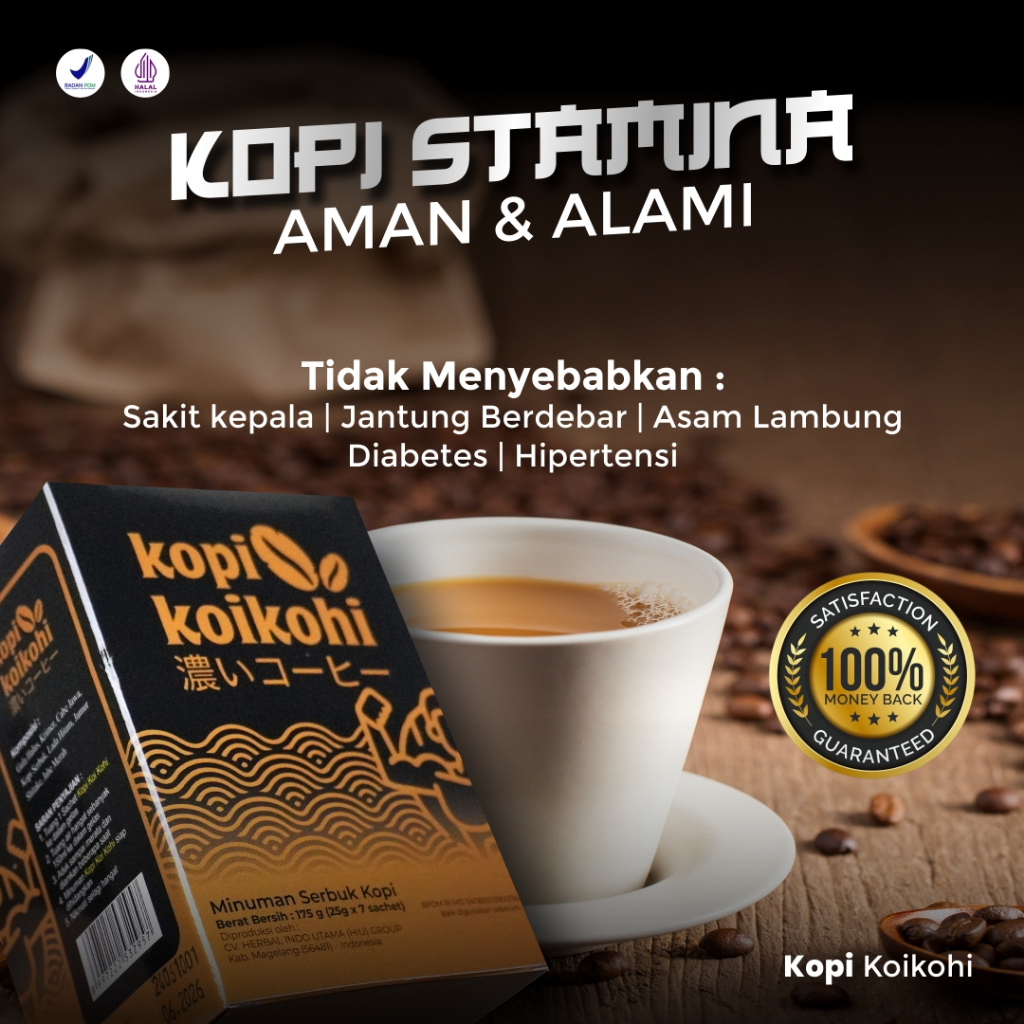KOPI KOIKOHI UNTUK PRIA KUAT TAHAN LAMA DI RANJANG ISI 7