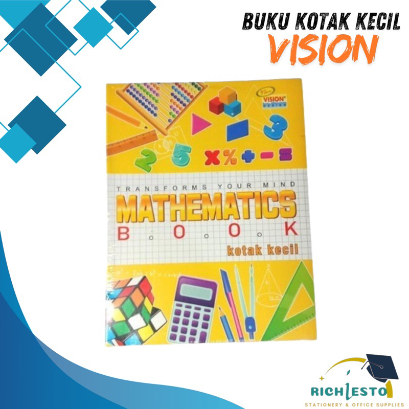 

[1 PACK ISI 10pcs] BUKU TULIS KOTAK KECIL VISION 38 LEMBAR