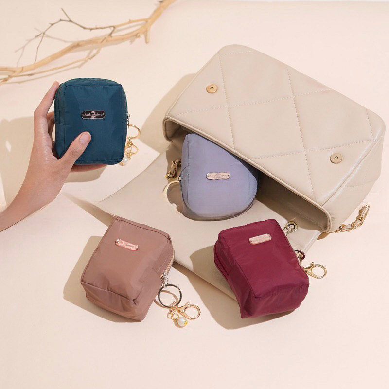 Mukena Travel Mini Parasut Korea by Azella Lasercut (COD/ INSTANT)