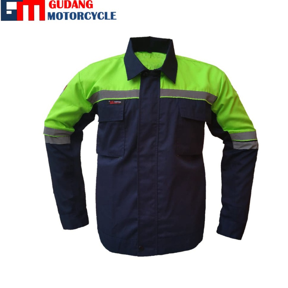 

KODE J2G Baju Safety Proyek Hijau Stabilo