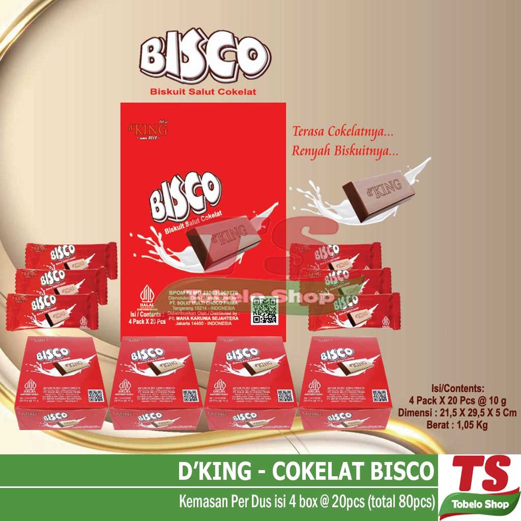 

DKING COKELAT BISCO (DUS) / BISCO DKING / BISCO D'KING / D'KING BISCO / BISKUIT SALUT COKELAT