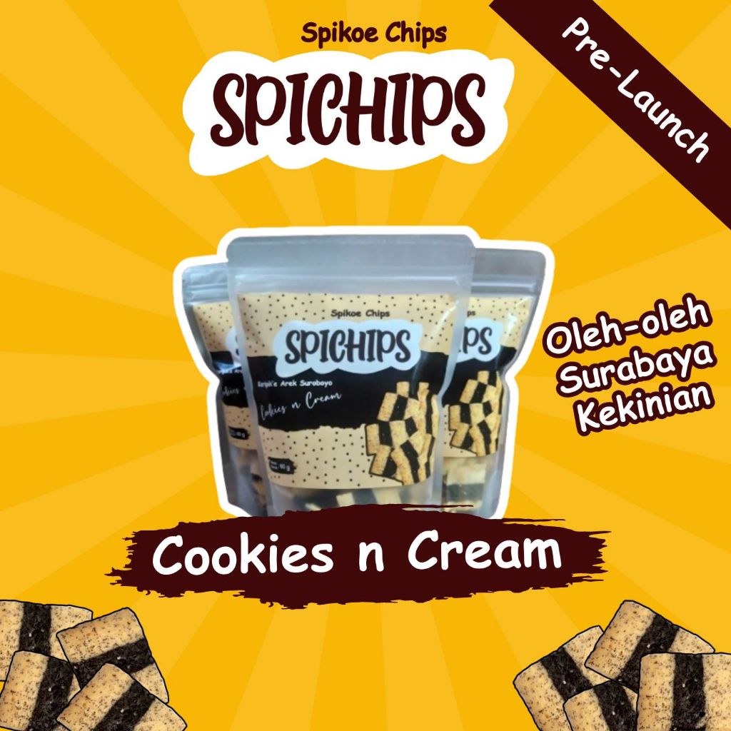 

Spichips Cookies And Cream | Keripik Spikoe Chips