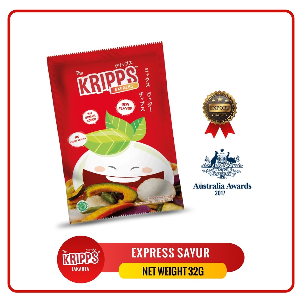 

SNACK SEHAT !! THE KRIPPS ( EXPRESS SAYUR ) / VEGAN SNACK / KERIPIK SAYUR (32g)