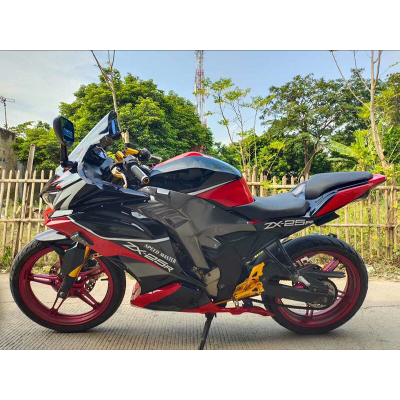 Fullset Full fairing fullbodi model Ninja zx25r utk New Vixion