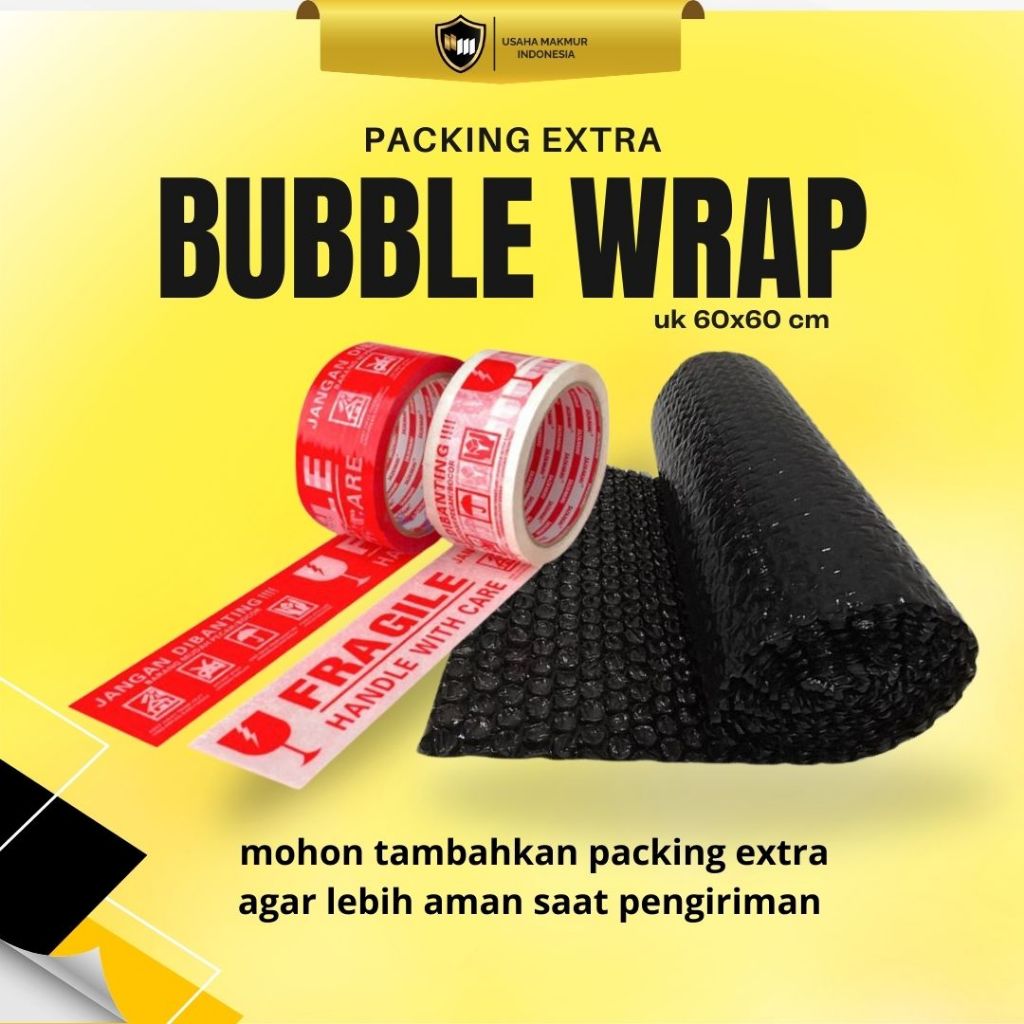 

Bubble Wrap Packing Extra Agar Paket mu Aman Saat Pengiriman - 1663