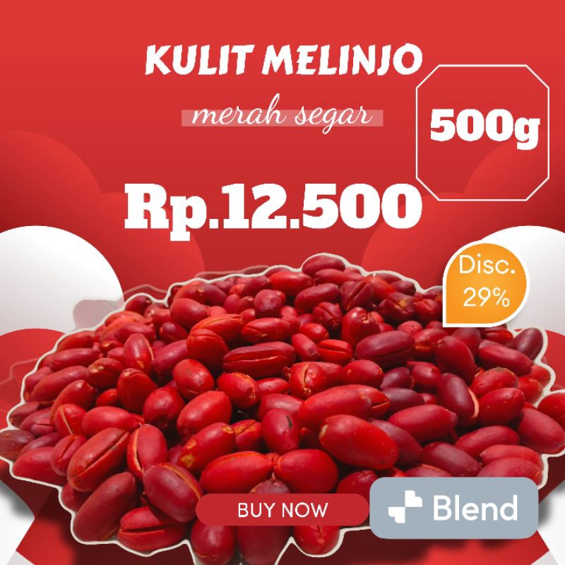 

kulit melinjo premium merah segar termurah note 500g