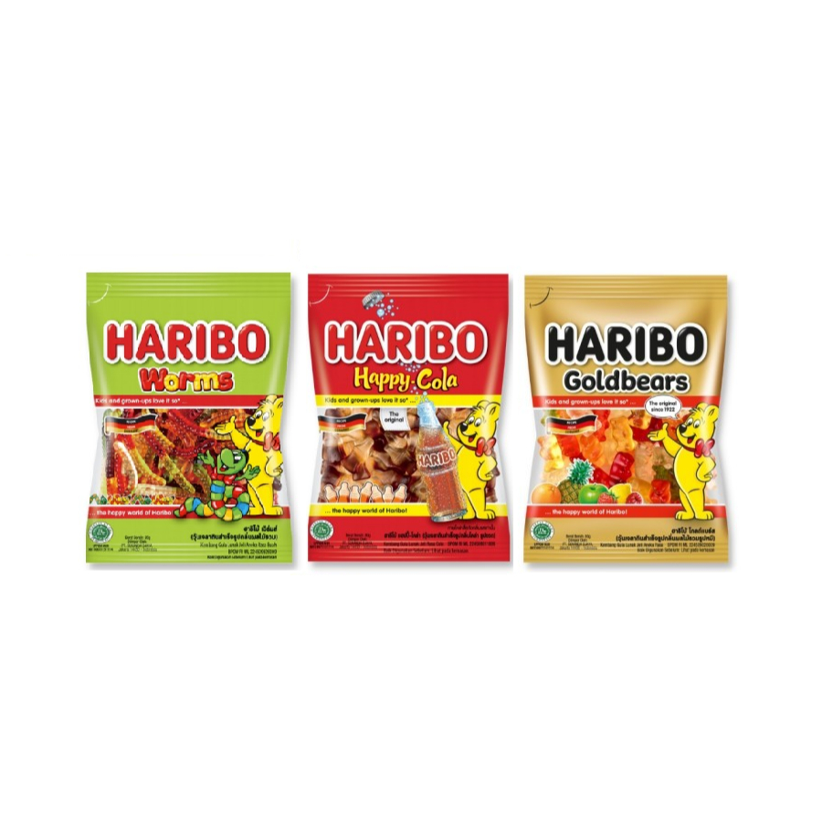 

Haribo Gummy Candy Permen 80 gr - All Varian [GOJEK/GRAB]