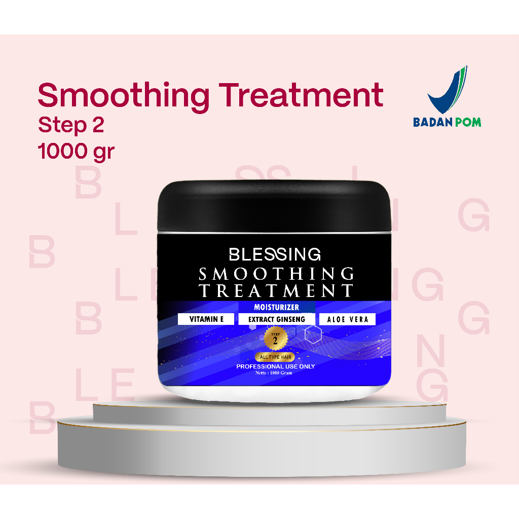 PRI BLESSING Step1 Smoothing Treatment 1gr Pelurus Rambut Strahtening Rusak Kering Kribo Blesing