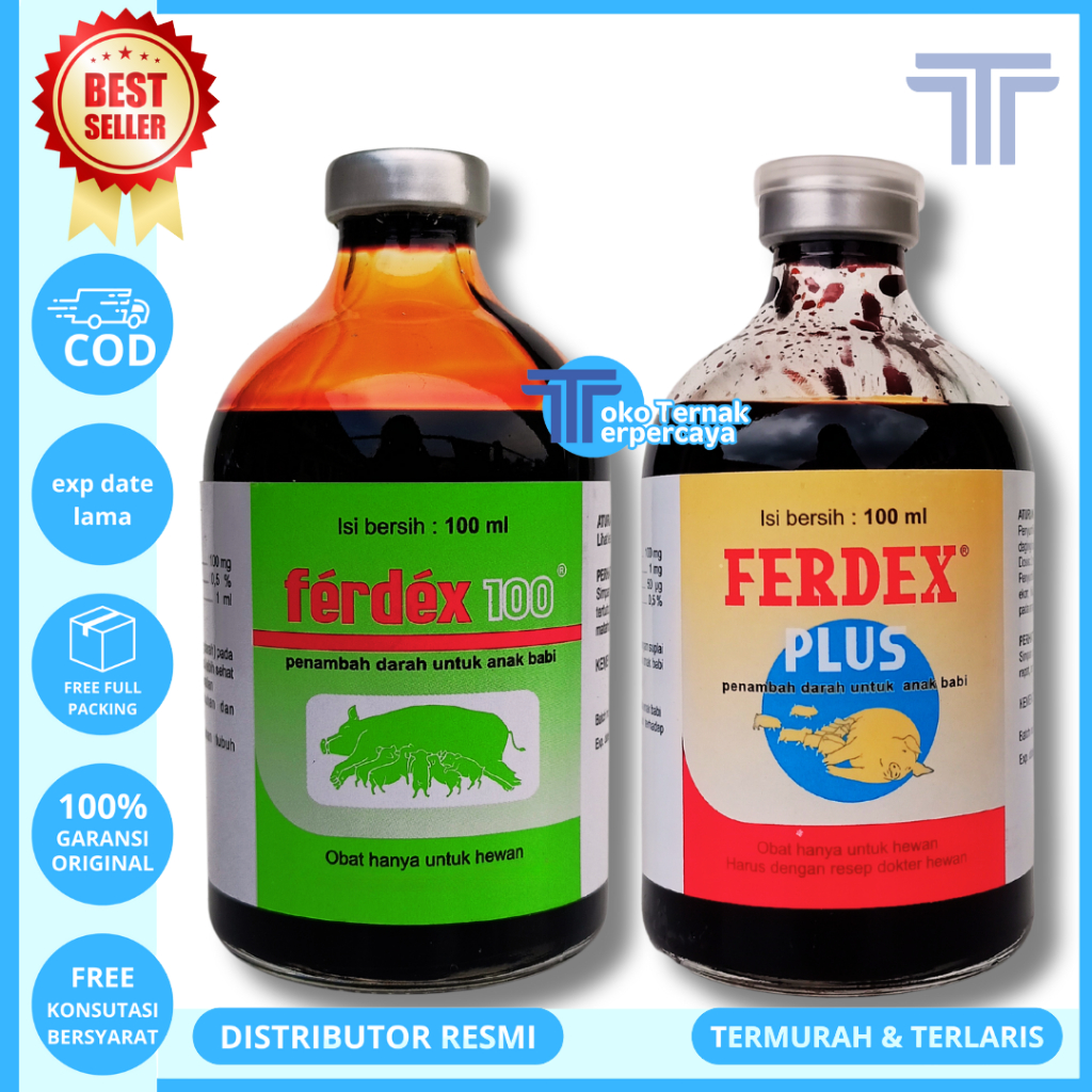 FERDEX 100ml FERDEX PLUS 100ml Penambah Darah Anak Babi Zat Besi