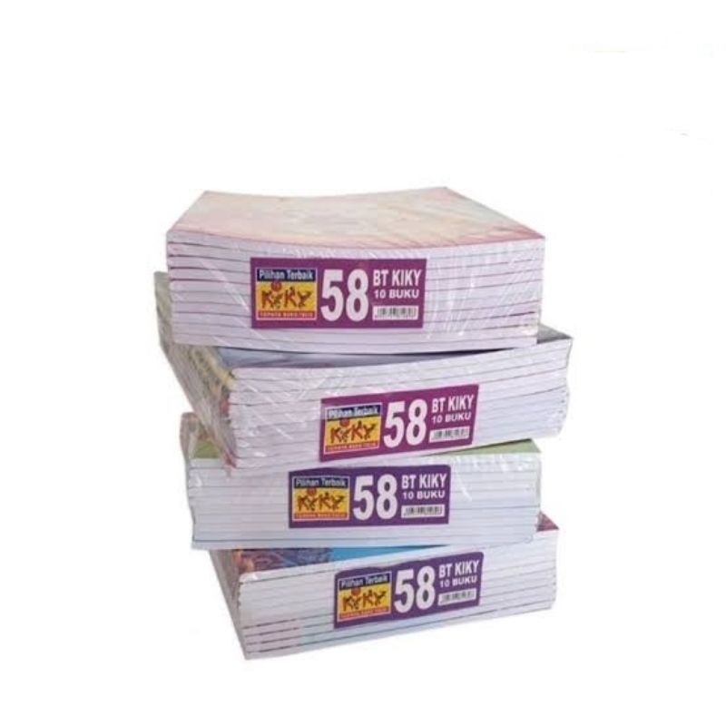 

Buku Tulis Pendek Kiky 58 Lembar (1 Pack Isi 10 Buku)