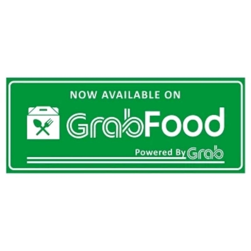 STIKER VINYL ANTI AIR GRABFOOD 25cmx10cm